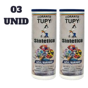 Imagem de Kit 03 Corante Tupy Sintético P/ Tingir Botões , Zípe, Acetato, Acríli