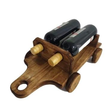 Imagem de Suporte Adega de Mesa para vinhos em madeira maciça ER005