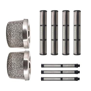 Imagem de TALSWIF Conjunto De Tela De Filtro De Substituição Para Pulverizador Graco 695 795 1095 1595 3900 5900 7900, 3 Tipos De Tela De Filtro De Pulverização Sem Ar, Filtro De Palha, Bomba De Pulverização,
