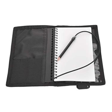 Imagem de Placa de Notebook de Mergulho de Stripe Red Der | Putas de Snorkeling de Pano de Nylon de Revestimento PU | Livro de Registro de Mergulho para Mergulhadores (Estilo listrado