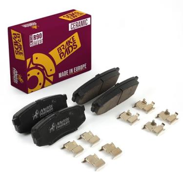 Imagem de Metrix Premium Chassis Parts - Conjunto de pastilhas de freio a disco de cerâmica traseira D1304 serve para Lexus LX570, Toyota Land Cruiser, Sequoia, Tundra, feito na Europa