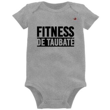 Imagem de Body Bebê Fitness de Taubaté - Foca na Moda, Cinza, G