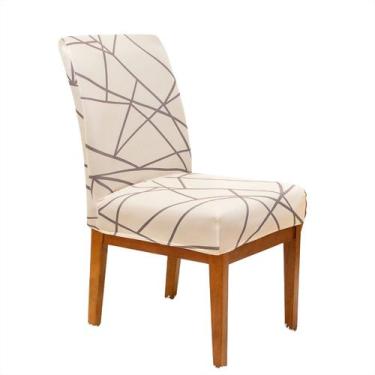 Imagem de Kit 2 Capas de Cadeira Jantar Malha Elastex Luxo Serena - Charme do de
