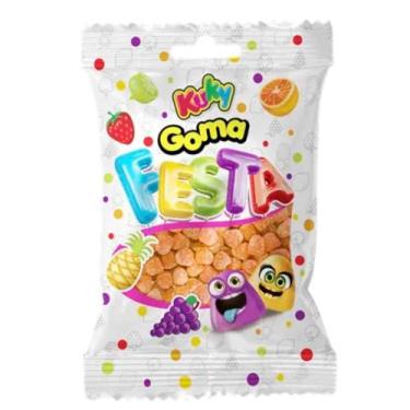 Imagem de Bala De Goma Festa Kuky Laranja 500g (laranja) Jujuba