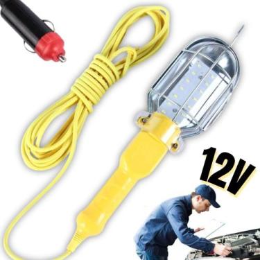 Imagem de Lanterna de Emergência Luz Led 12V Cabo de 5 Metros para Carros Reparo