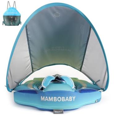 Imagem de Boia para bebê Mambobaby Add Tail com cobertura solar – gradiente