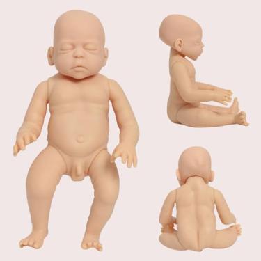 Imagem de Kit Para Reborn Molde Boneco Olho Fechado Torso de Vinil - Cegonha Reb