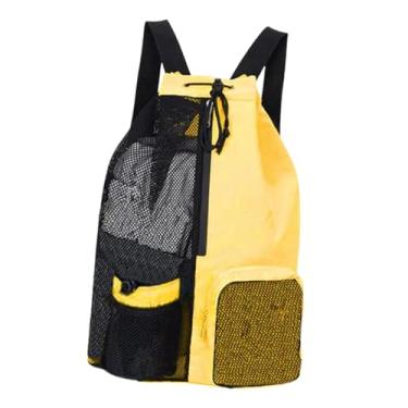 Imagem de YIJU Bolsa de natação da mochila de cordão, Amarelo