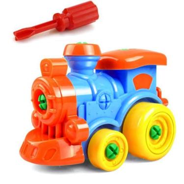 Imagem de Trem para Bebês de Brinquedo Avião Didático de Montar