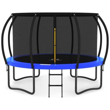 Imagem de Cama Elastica Capacidade até 150 kg com Escada e Revestimento Antiferrugem, JUMPZYLLA, Azul