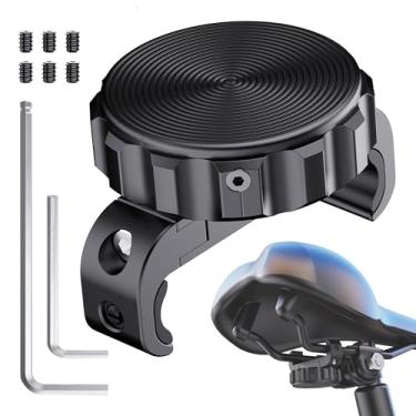 Imagem de DDJ Para suporte de bicicleta AirTag oculto sob o assento - suporte impermeável para airtag de bicicleta, estojo antifurto para rastreador GPS para Apple Tag, metal resistente e material ABS inclui