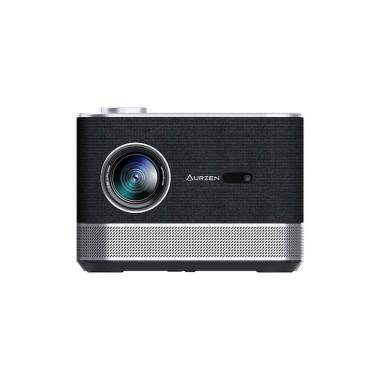 Imagem de Projetor inteligente Aurzen BOOM 3 Preto com WiFi e Bluetooth Áudio DoIby 3D e Alto-falantes 36W