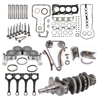 Imagem de Kit de revisão de reconstrução do motor 13401-22020 Conjunto de parafusos de junta de cabeça MLS Conjunto de bielas e rolamentos com cambota para Toyota Celica Corolla Matrix 1.8L 1998-2008