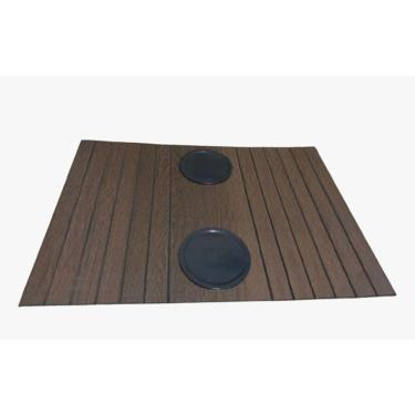 Imagem de Esteira Flexível - Porta Copos Braço Sofá - 4Mm - Cor Café