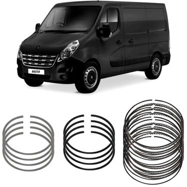 Imagem de Jogo Anel Segmento std Renault Master 2.5 2012 a 2013 Metal Leve