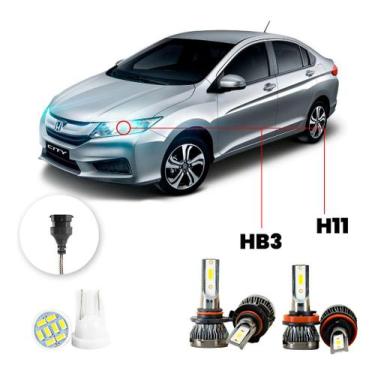 Imagem de Ultra Led Nano Honda City 2015-2020 22000lm Alto+baixo - LUXLED y3, Br