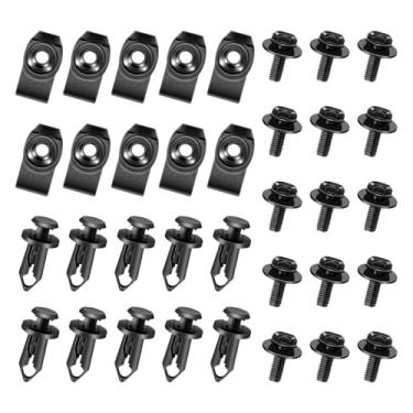 Imagem de DNA MOTORING 35 peças de parafusos do corpo do protetor contra respingos do motor, clipes de fixação de retentor de carro para para-choque compatíveis com Infiniti Nissan G35 G37 FX35 FX45 EX35 370Z