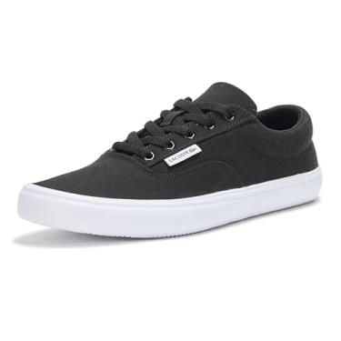 Imagem de Lacoste Tênis feminino com base de renda, Preto/branco, 36