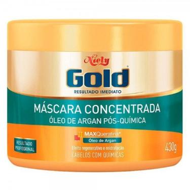 Imagem de Creme Tratamento Capilar Niely Gold Pós Química Poderoso 430g