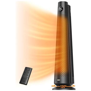 Imagem de Aquecedor Dreo para Ambientes Amplos, 76 cm, Controle Remoto, Oscilação de 120°, Termostato Ajustável, 5 Níveis de Calor, 3 Níveis de