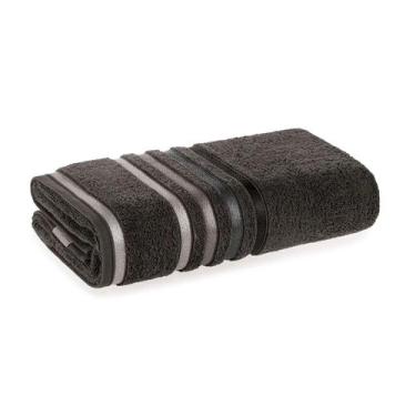 Imagem de Toalha De Banho Karsten Lumina Fio Penteado 500g/m² Antipilling, Cinza