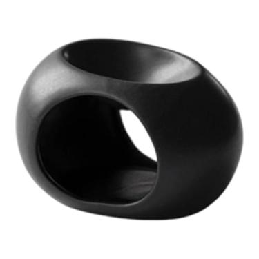 Imagem de Wswqop Queimador de óleos essenciais, aquecedor de aromas, difusor de fragrâncias, suporte para velas Tealight para quarto, sala de estar, inauguração de, Preto