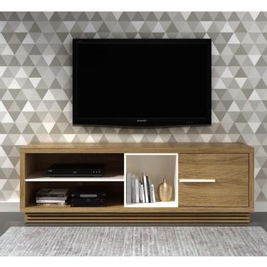 Imagem de Rack Tv 42" Com 1 Porta Cr45008 Natural/Off White