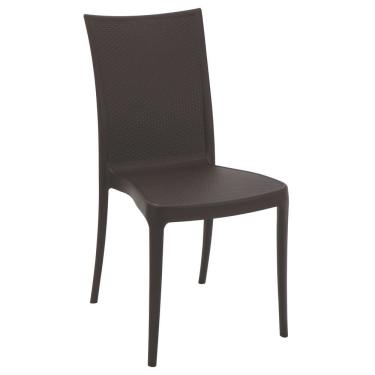 Imagem de Cadeira Tramontina Laura Ratan Marrom Sem Braços Em Polipropileno E Fibra De Vidro Tramontina
