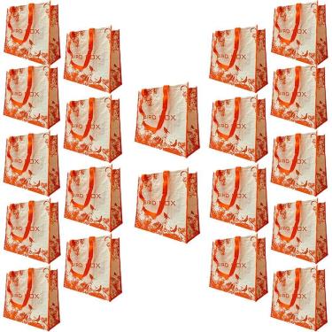 Imagem de Bolsa Ecobag Retornavel Kit 20 Uni Compras Mercado Shopping