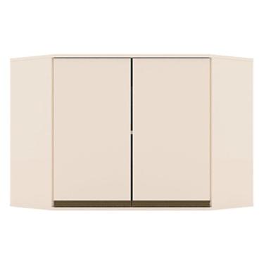 Imagem de Armário Aéreo Canto Oblíquo 2 Portas Connect Off White - Henn