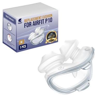 Imagem de Generic Almofada Nasal Airfit P10 (Média), Máscara Cpap De Silicone Macio Com Estrutura Tubular - Leve Para Um Sono Melhor