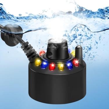 Imagem de DaToo Mini Máquina De Neblina Para Lago, 12 Leds, Fonte Água Interna, Nebulizador Com Proteção Contra Respingos, Atomizador, Umidificador Ar Ultrassônico Halloween E Outros Feriados