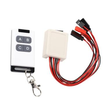 Imagem de Controlador de guincho de carro modelo RC Controlador de escala universal de 4 canais Controlador de controle remoto Light para 1/10 veículos RC Crawler