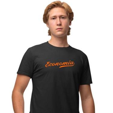 Imagem de Camisa Camiseta Masculina Estampada Economia Baseball 100% Algodão Fio