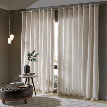 Imagem de Cortina Duplex Mônaco 4,20x2,30m Linho - Bella Janela