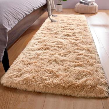 Imagem de Tapete Passadeira 2,00 x 0,60 Corredor Quarto Sala Felpudo (Bege)