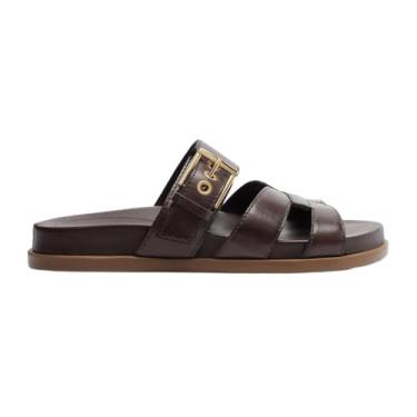 Imagem de Sandália Papete Arezzo Flat Fivela Tiras Largas