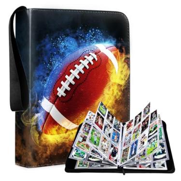 Imagem de Viyohoh 9 Pokect Trading Card Binder, 2025 Football Card Binder Album with 50 Binder Sleeves fit 900 Sport Cards, Card Storage Book Compatible with TCG/MTG and Sports Card