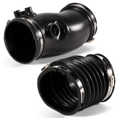 Imagem de Dilomber Mangueira de admissão do duto de entrada do filtro de ar 3C3Z-9C623-AA e tubo de saída 3C3Z-9B659-AA compatível com Ford F-250 F-350 F-450 F-550 Super Duty Excursion, 6.0L V8 Diesel 2003 2004