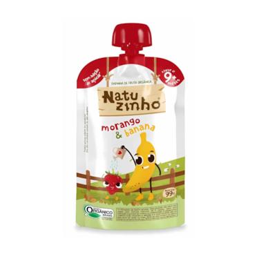 Imagem de Papinha de Fruta Orgânica Natuzinho +9 meses - Morango e Banana
