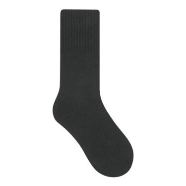 Imagem de Kit 3 Pares de Meias Esportiva Selene Masculino Cano Longo, Preto