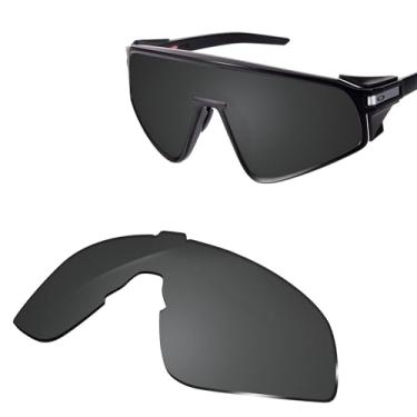 Imagem de Glintbay Lentes de óculos de sol de substituição 100% precisas para Oakley Latch Panel OO9404 - preto avançado polarizado
