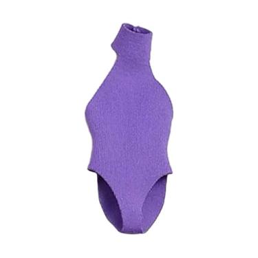 Imagem de predolo Roupas para bonecos de ação em escala 1/12, acessórios para fantasias, trajes de banho, cosplay, roupas em miniatura para vestir para bonecos de 6, Roxo Claro