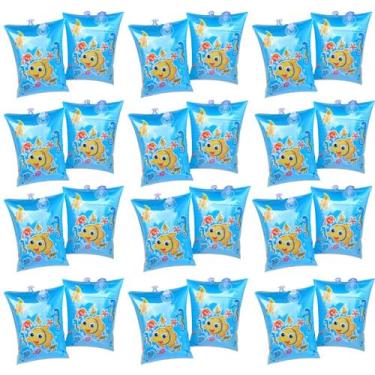 Imagem de kit 12 boia de braço infantil inflavel proteção para piscina crianças 