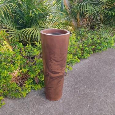 Imagem de Vaso polietileno para plantas decorativo coluna efeito marmorizado 68x25