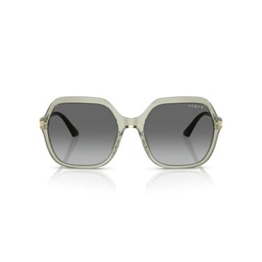 Imagem de Óculos de Sol Vogue Eyewear 0VO5561S 302211 Tam 56 / Verde - Lentes Gradient Grey