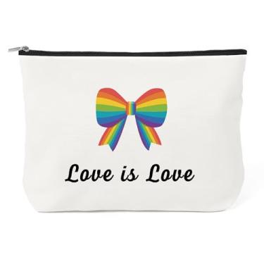 Imagem de Presentes lésbicos Lgbtq Mrs and Mrs Gifts Funny Lesbian Valentine'S Day Gift Makeup Bags Cosmetic Bag for Mrs and Mrs Galentine's Day Wedding Travel LGBTQ Love Gifts for Friends Crush Lady Women
