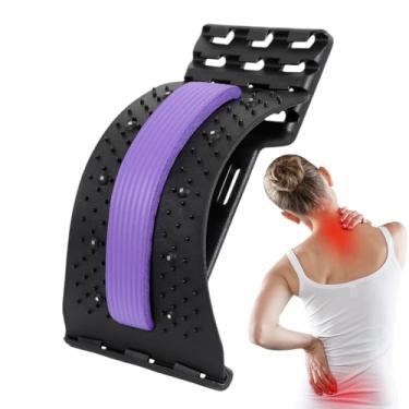 Imagem de Esticador De Costas - Descompressor de Correção da Coluna | Alongador e Massageador Lombar Ajustável em 4 Níveis para o Treino, o Sono, Pilates, Yoga, Estúdio, Carro, a Casa, a Viagem e a Cama