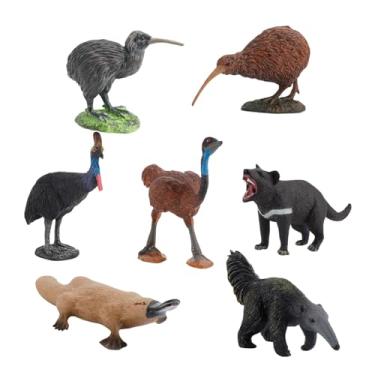 Imagem de Esquirla 7x Figuras de Animais Brinquedos, Figuras de Animais Colecionáveis Mini Brinquedos Educativos de Selva Brinquedos Realistas para Meninos e Meninas