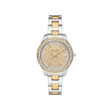 Imagem de Relógio Bicolor Prata E Dourado Feminino Michael Kros